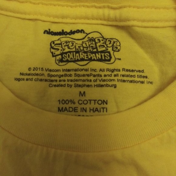 Spongebob Squarepants Face T-Shirt (Size Medium) NEW - Picture 2 of 2